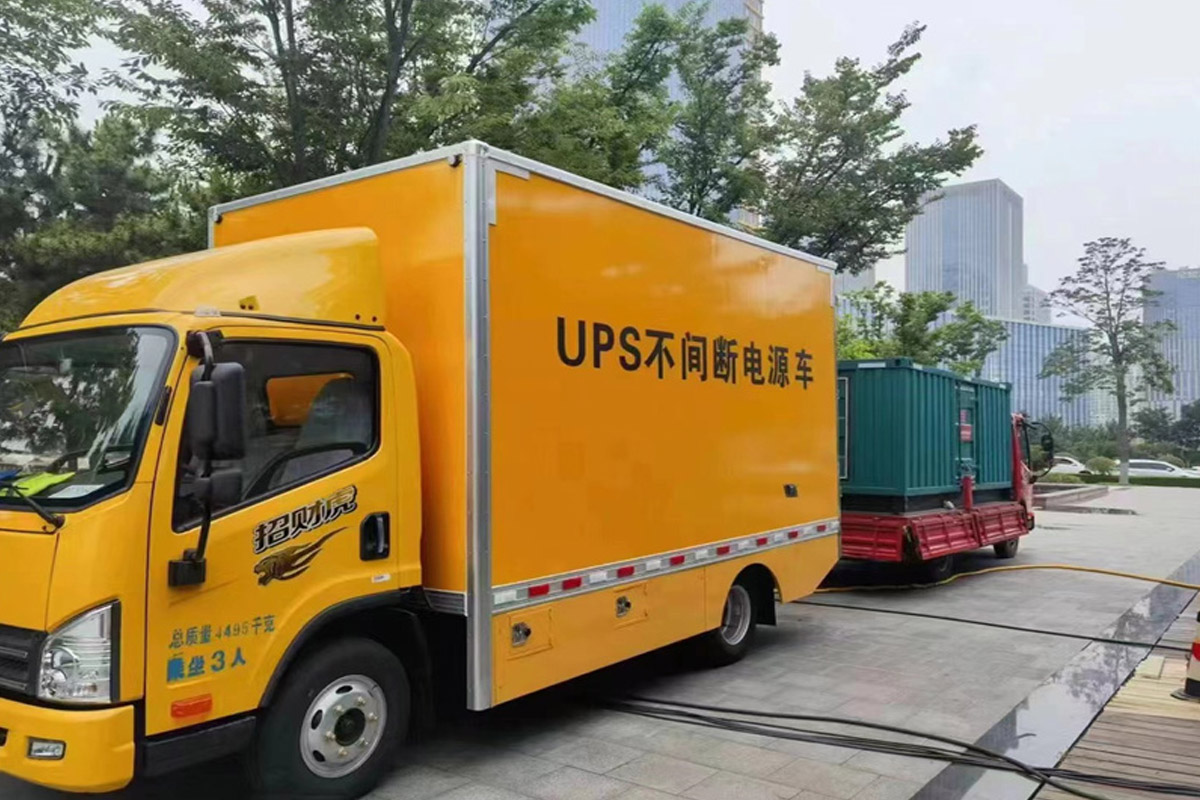 元谋发电机租赁施工现场